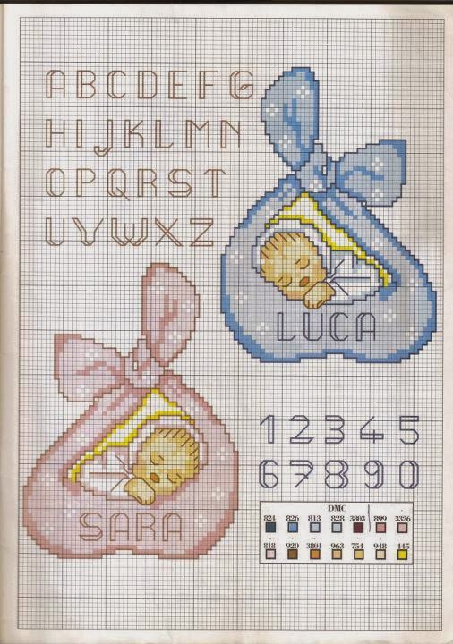 Punto croce per i bambini...la mia passione: Buon anno a tutte voi